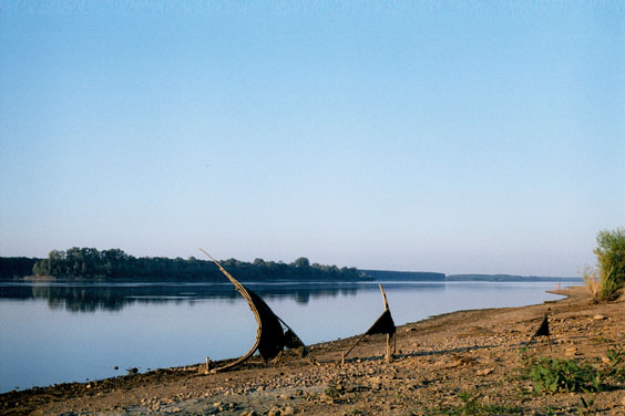На брега на р.Дунав край гр.Лом / 2003г.